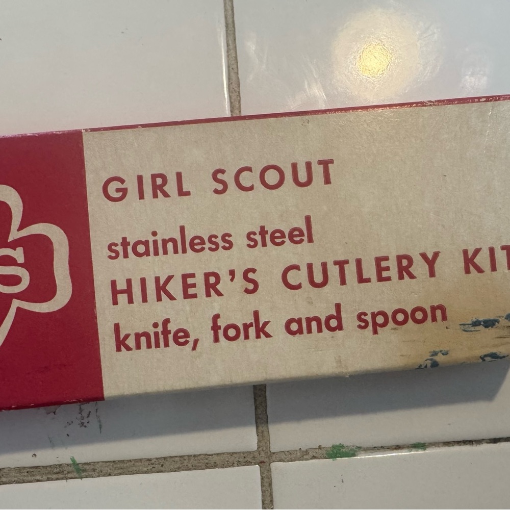Girl Scout Antique Hiker's Cutlery Kit in great condition